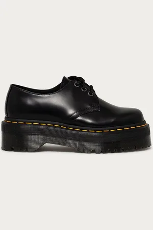 Dr. Martens Kožené polobotky 1461 Quad dámské, barva, na platformě, 25567001