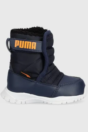 PUMA Dětské sněhule Nieve tmavomodrá barva