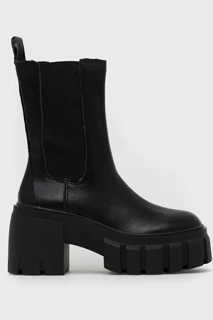 Steve Madden Kožené kotníkové boty Ballistic dámské, barva, na podpatku