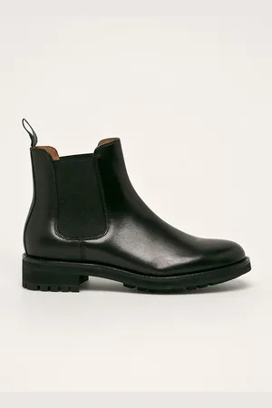 Ralph Lauren Kožené boty s gumou Bryson 812754385001