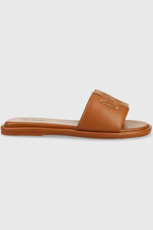 Tory Burch Kožené pantofle dámské, barva