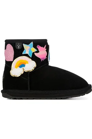 Emu Dětské semišové sněhule Wallaby Mini Play barva