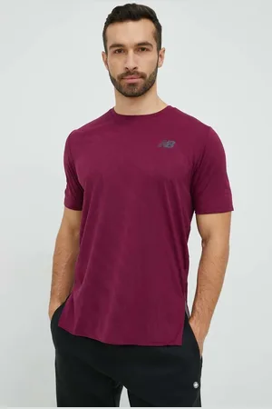 New Balance Běžecké tričko Q Speed vínová barva