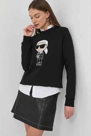 Karl Lagerfeld Mikina dámská, barva, s aplikací