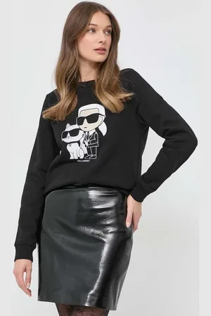 Karl Lagerfeld Mikina dámská, barva, s aplikací