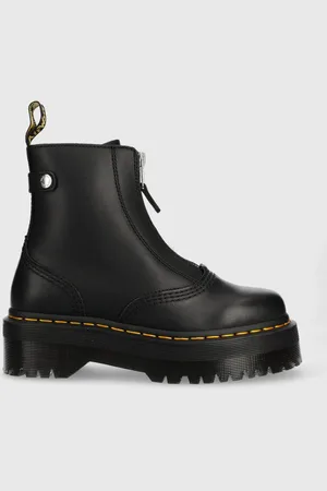 Dr. Martens Kožené kotníkové boty Jetta dámské, barva, na platformě, DM27656001
