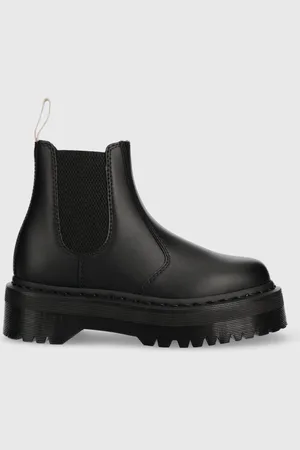 Dr. Martens Boty s gumou V 2976 Quad Mono dámské, barva, na platformě, DM27560001-Black