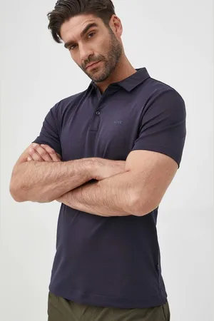 HUGO BOSS Bavlněné polo tričko barva, hladký, 50471335