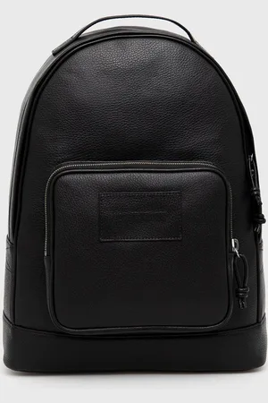 Emporio Armani Kožený batoh pánský, barva, velký, hladký, Y4O334 Y068E