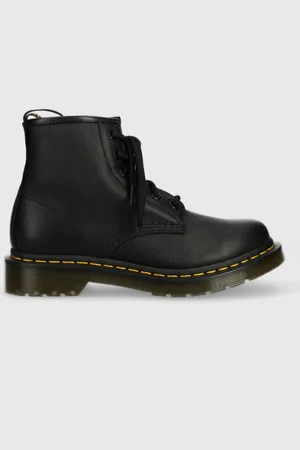 Dr. Martens Kožené workery 101 dámské, barva, na platformě, DM30700001