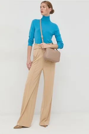 Guess Kalhoty dámské, barva, široké, high waist