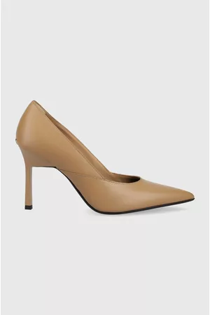 Calvin Klein Ženy Se zavřenou špičkou - Kožené lodičky HW0HW01346 GEO STILETTO PUMP 90 barva