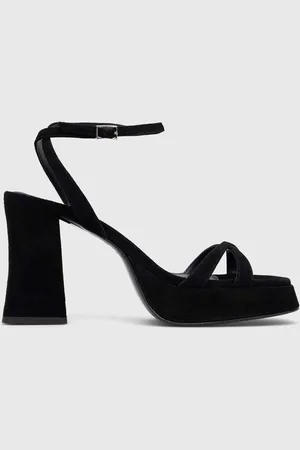 HUGO BOSS Semišové sandály Vicky barva, 50487944