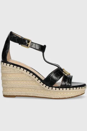 Ralph Lauren Sandály Hale II dámské, barva, na klínku, 802901589006