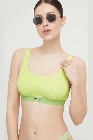 Tommy Hilfiger Plavková podprsenka barva, měkký košík