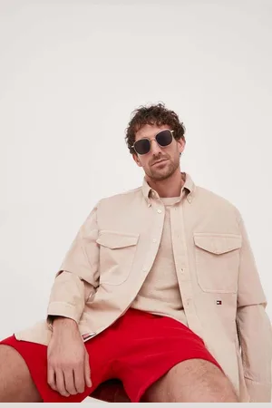 Tommy Hilfiger Džínová košile x Shawn Mendes pánská, barva, relaxed, s límečkem button-down