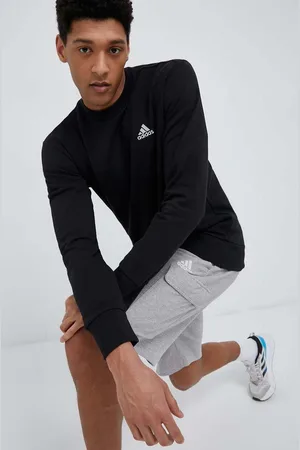 adidas Bavlněná mikina pánská, barva, s aplikací
