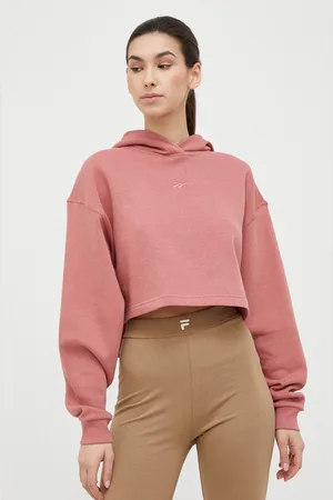 Reebok Mikina dámská, barva, s kapucí, hladká