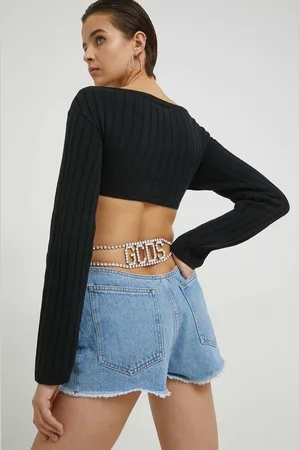 GCDS Kraťasy dámské, s aplikací, high waist