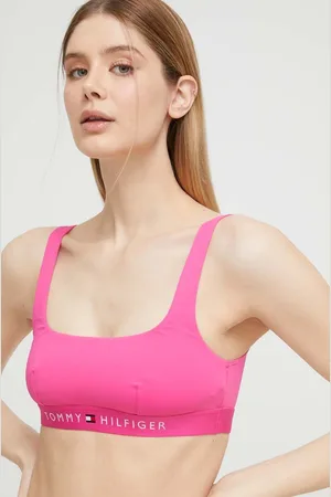 Tommy Hilfiger Plavková podprsenka barva, měkký košík