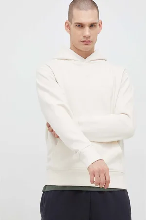 New Balance Bavlněná mikina pánská, barva, s kapucí, hladká