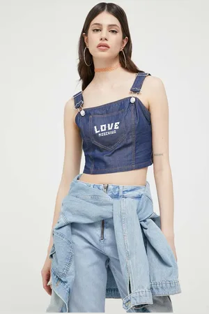Moschino Mikina tmavomodrá barva