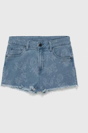 Pepe Jeans Dětské riflové kraťasy vzorované, nastavitelný pas