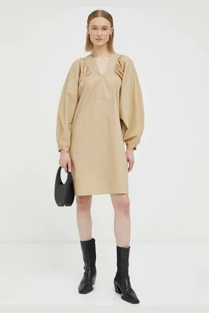 By Malene Birger Bavlněné šaty barva, mini, oversize