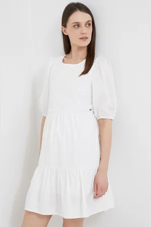 Pepe Jeans Bavlněné šaty Bella barva, mini