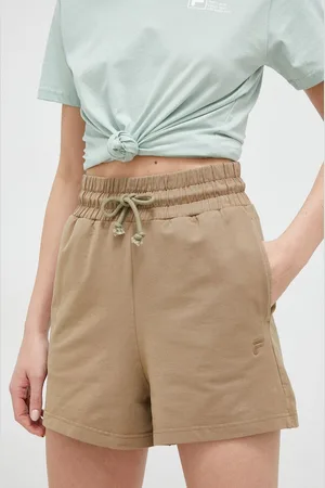 Fila Kraťasy dámské, barva, hladké, high waist