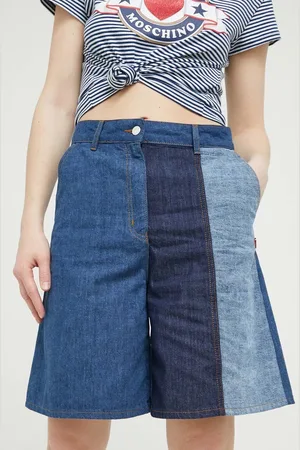 Moschino Džínové šortky dámské, vzorované, high waist