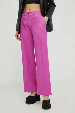 Patrizia Pepe Kalhoty dámské, barva, jednoduché, high waist, 8P0376 A2HU