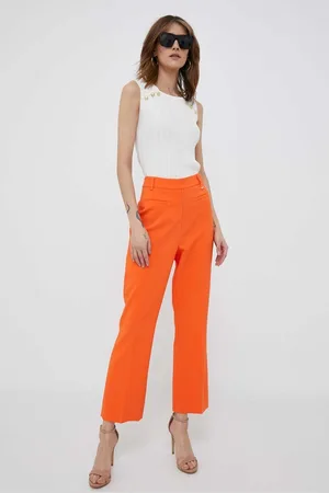 ARTIGLI Kalhoty dámské, barva, jednoduché, high waist