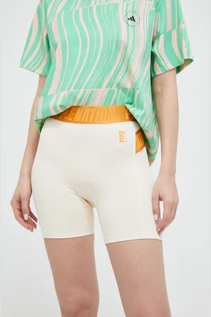 P.E Nation Tréninkové šortky Fairway barva, hladké, high waist