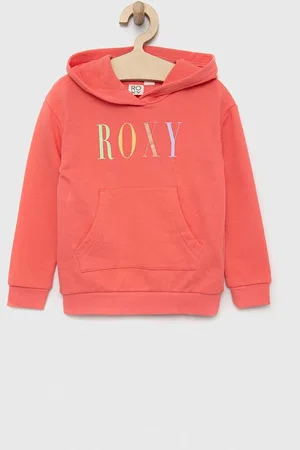Roxy Dětská mikina barva, s kapucí, s potiskem