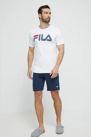 Fila Bavlněné pyžamo barva, s potiskem