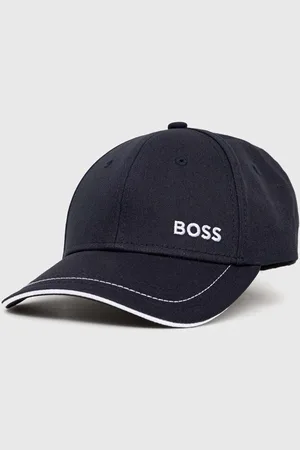 HUGO BOSS Bavlněná baseballová čepice tmavomodrá barva, 50492716