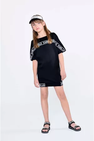 Karl Lagerfeld Dívky Volnočasové - Dívčí šaty barva, mini, oversize