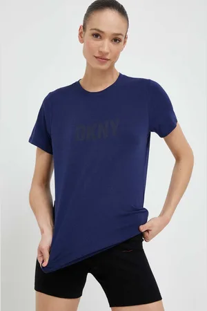 DKNY Tričko tmavomodrá barva