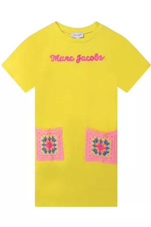 Marc Jacobs Dívky Volnočasové - Dětské bavlněné šaty barva, mini, oversize