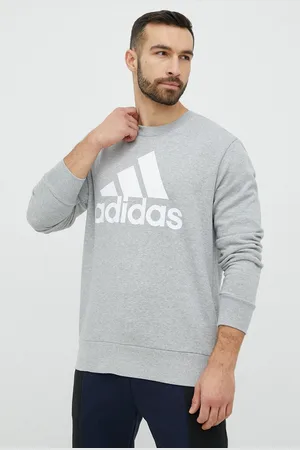 adidas Bavlněná mikina pánská, barva, s potiskem
