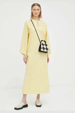 By Malene Birger Bavlněné šaty barva, maxi, oversize