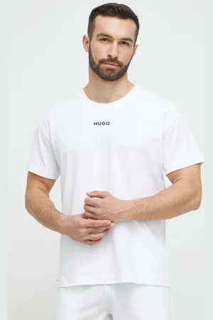 HUGO BOSS Pyžamové tričko barva, s potiskem, 50493057