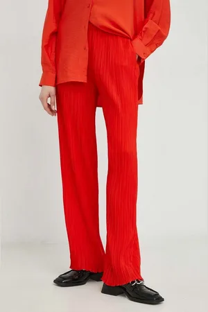 Samsøe Samsøe Kalhoty dámské, barva, široké, high waist