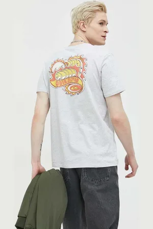 Quiksilver Bavlněné tričko barva, s potiskem