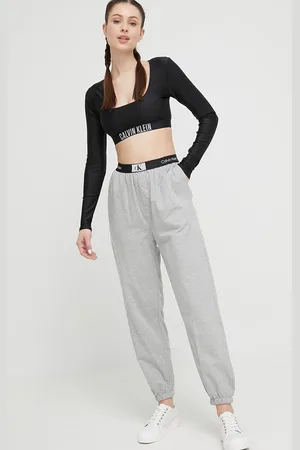 Calvin Klein Bavlněné kalhoty barva, 000QS6943E