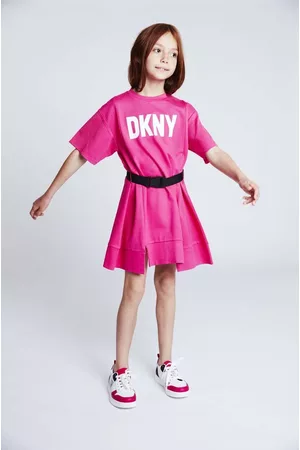 DKNY Dívky Volnočasové - Dívčí šaty barva, mini, oversize