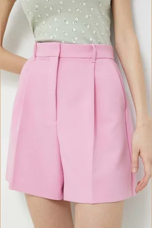 Abercrombie & Fitch Kraťasy dámské, barva, hladké, high waist