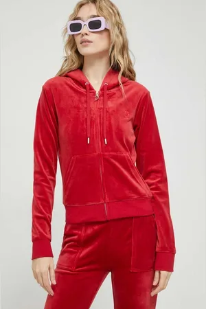 Juicy Couture Mikina Robertson dámská, barva, s kapucí, hladká