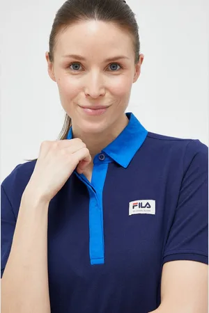 Fila Bavlněné polo tričko tmavomodrá barva